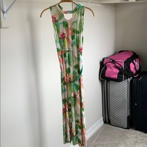 Girls floral long dress